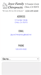 Mobile Screenshot of joycefamilychiro.com